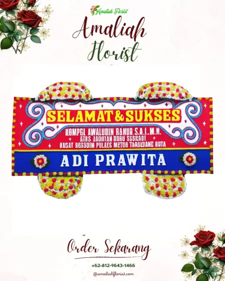 Papan Bunga Ucapan Selamat Ngluwar